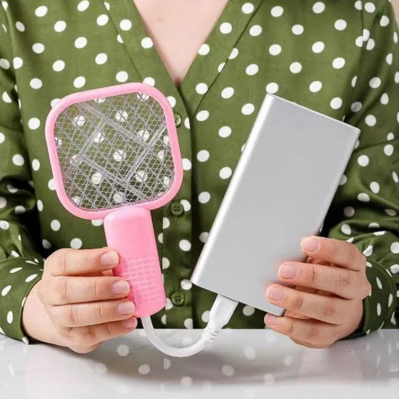 👉 Electric Mosquito Killer Racket with USB Charging & LED Light