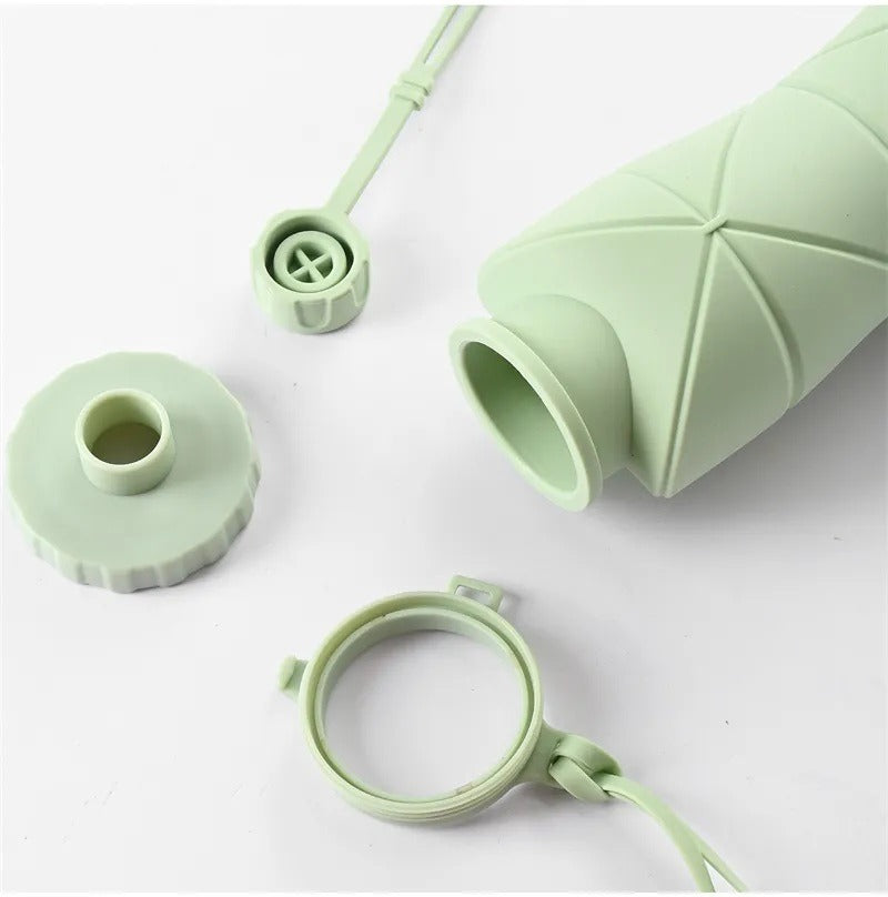 Smart Foldable Silicone Water Bottle for Travel & Gym