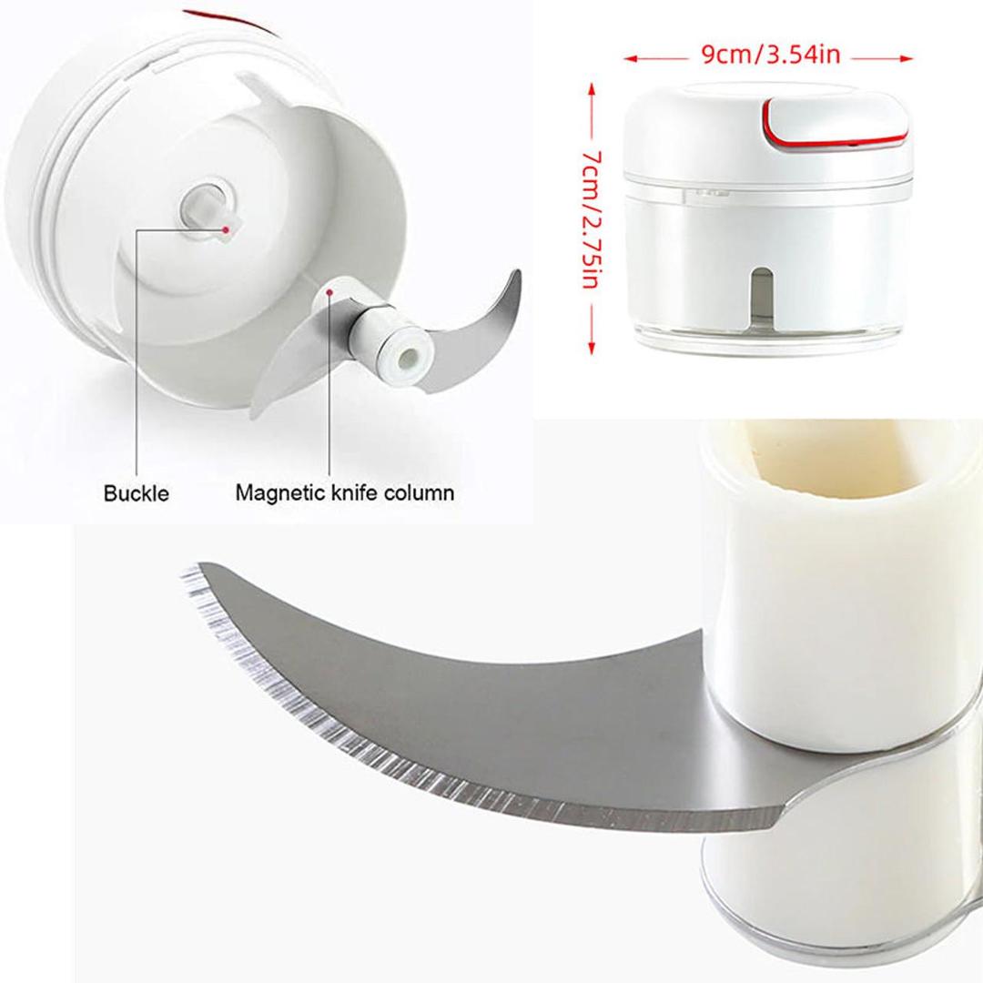 Manual Food Chopper Stainless Steel 0.5Kg Multicolor
