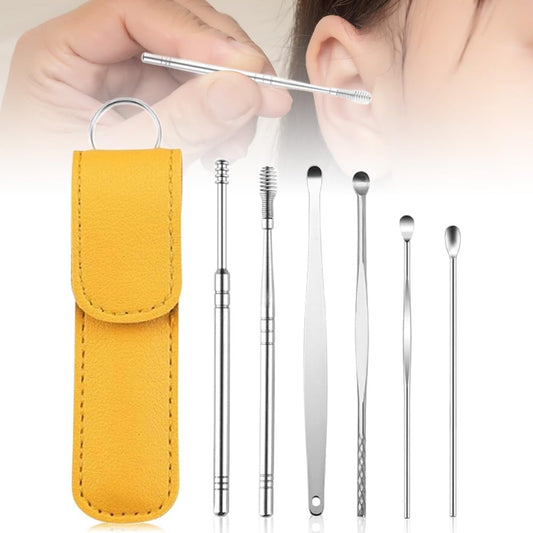 👉 Ear Wax Removal Tool Kit with Stainless Steel Tools & Carry Case