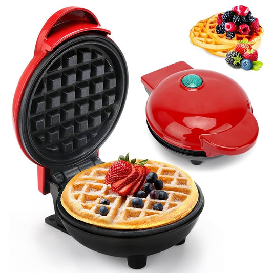 Mini Electric Waffle Maker for Crispy Waffles