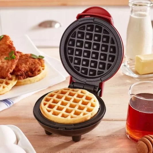 Mini Electric Waffle Maker for Crispy Waffles