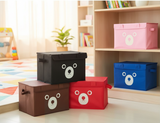 Home Storage Box – Portable Foldable Organizer with Lid