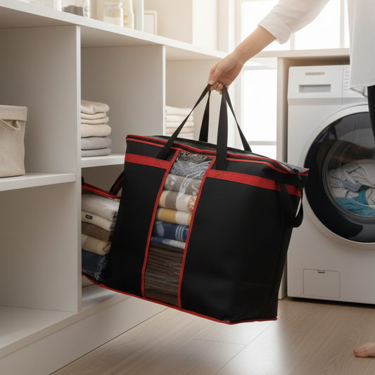 Large Foldable Clothes & Blanket Storage Bag