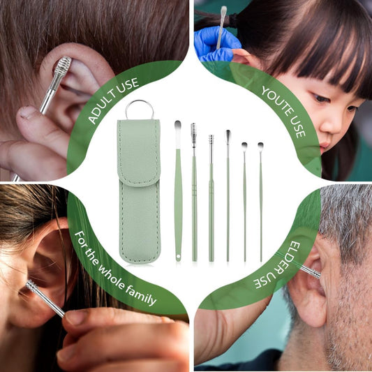 👉 Ear Wax Removal Tool Kit with Stainless Steel Tools & Carry Case