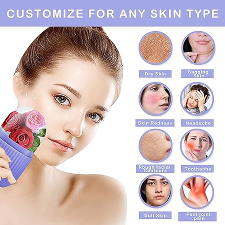Face Ice Contour Roller Set of 2 Silicone