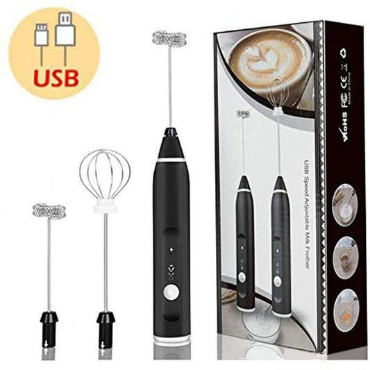 👉 2-in-1 Electric Milk Frother & Coffee Beater (Rechargeable)