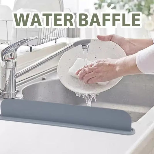 Reusable Silicone Sink Splash Guard – 14 Inch Splashproof Countertop Water Barrier
