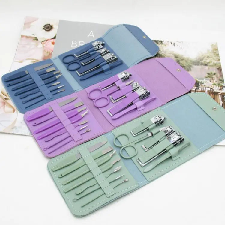 16-Piece Nail Care Tool Set – Manicure & Pedicure Kit