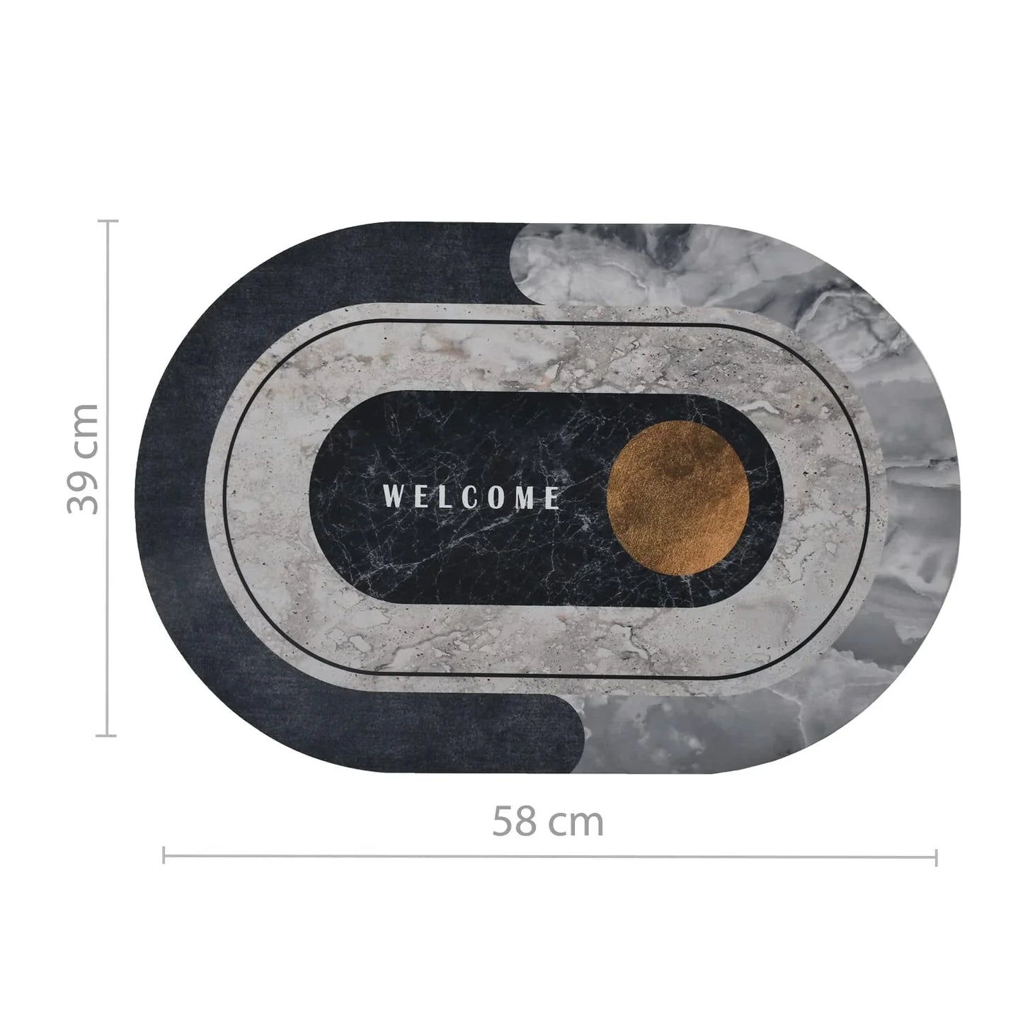 Modern Quick-Dry Anti-Slip Floor Mat for Home