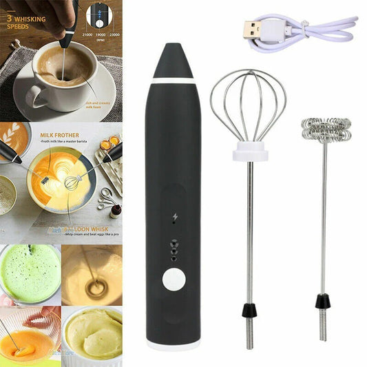 👉 2-in-1 Electric Milk Frother & Coffee Beater (Rechargeable)