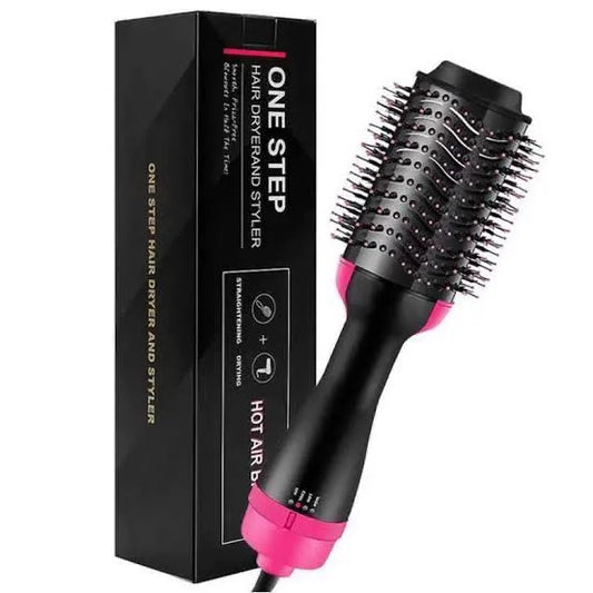 👉 3-in-1 Hot Air Brush – Dry, Straighten & Style