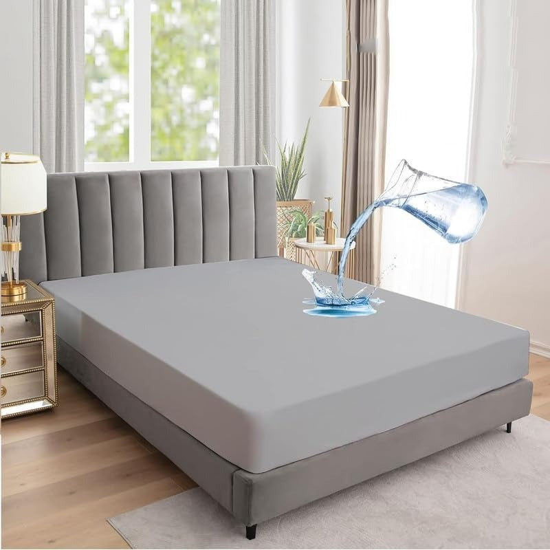 King Size Waterproof Mattress Cover (Random Color)