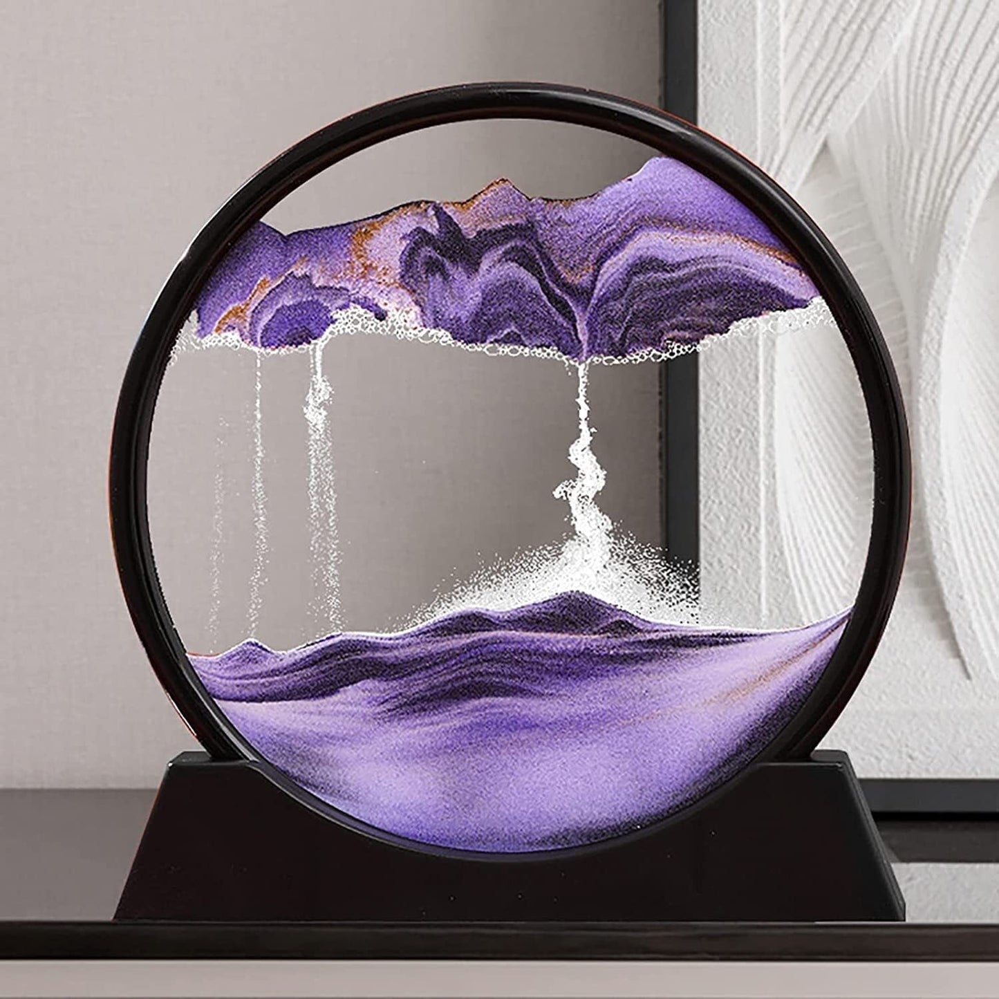 Dynamic Sandscape Art Frame with Display Stand (8 Inch)