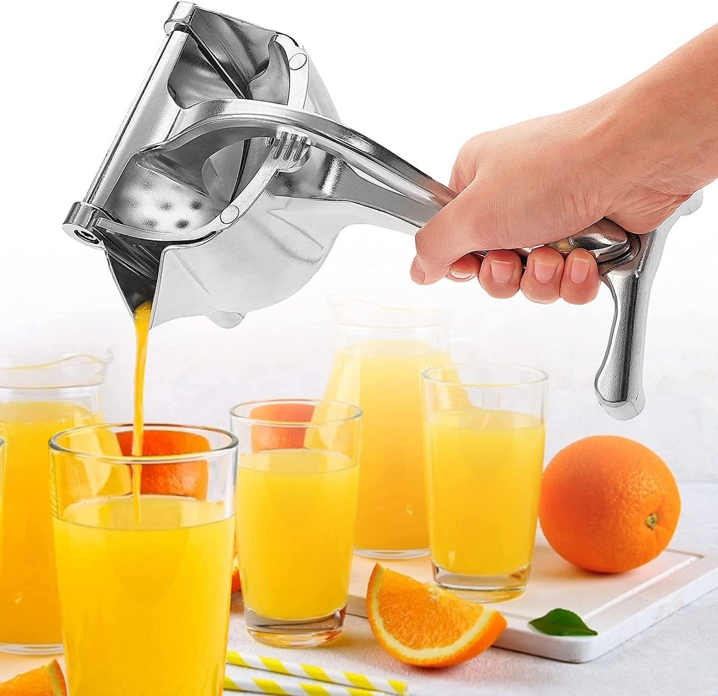 Heavy-Duty Stainless Steel Hand Press Juicer