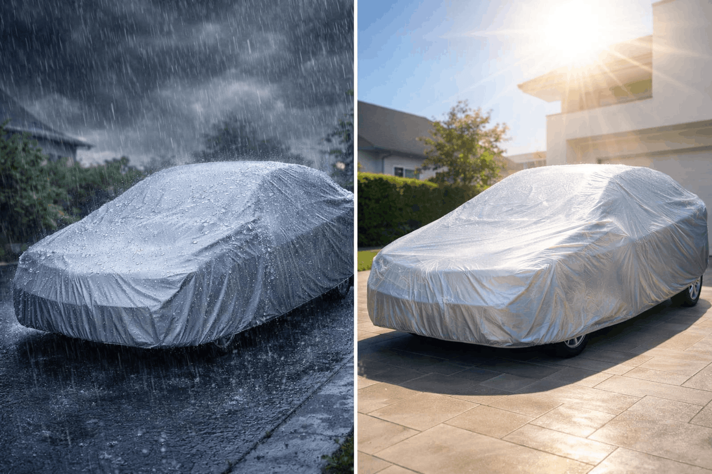 Toyota Corolla 2006–2023 Silver Parachute Car Cover