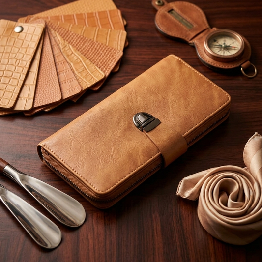 Large Capacity Men’s Leather Wallet – Stylish Bifold Design