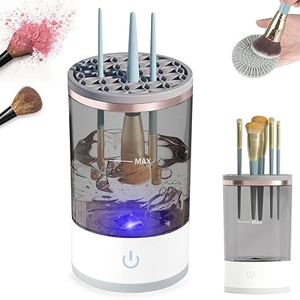 Professional Makeup Brush Cleaner with Drying Stand