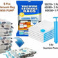 5 Pack Vacuum Storage Bags 80% Space Saving