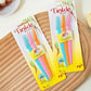 Tinkle 3Pcs Stainless Steel Face Razors Pastel Set