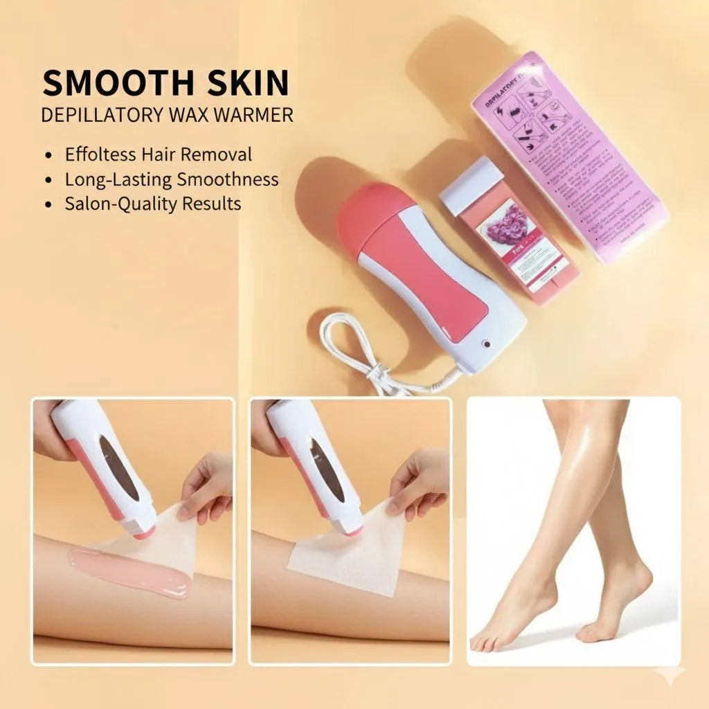 Portable Roll-On Wax Heater for Hair Removal