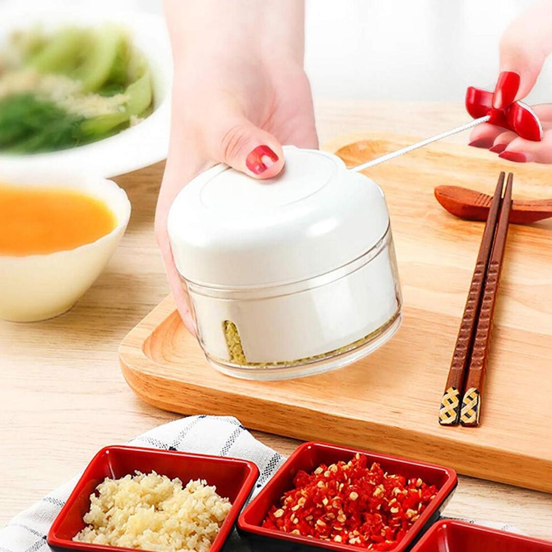 Manual Food Chopper Stainless Steel 0.5Kg Multicolor