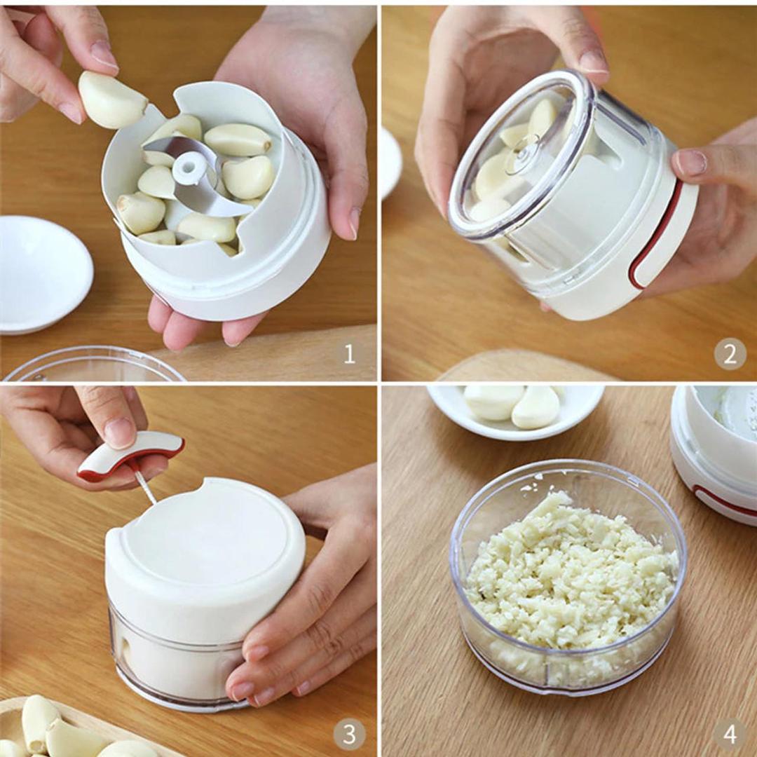 Manual Food Chopper Stainless Steel 0.5Kg Multicolor