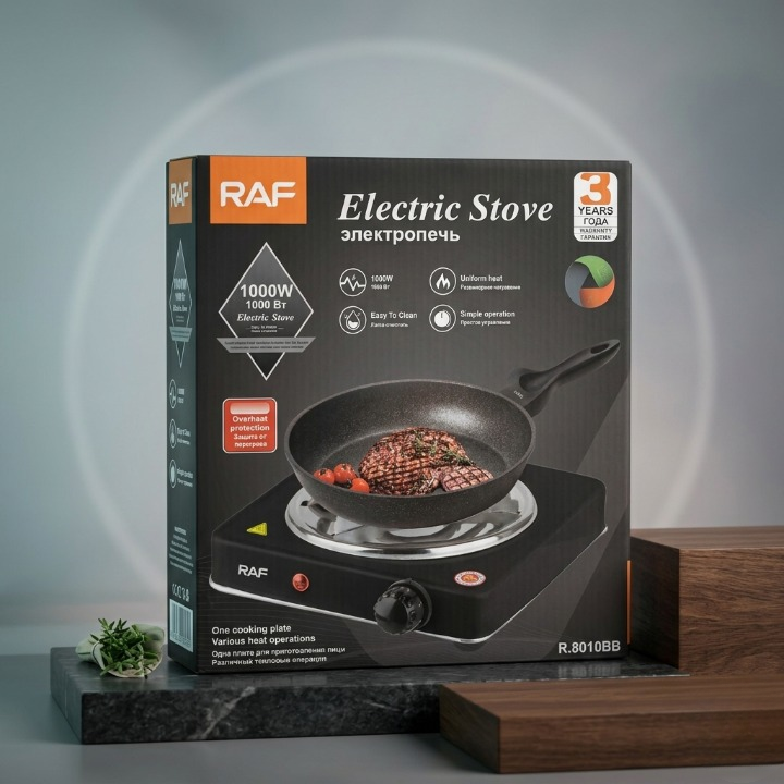 👉 1000W Electric Stove with Adjustable Temperature & Overheat Protection
