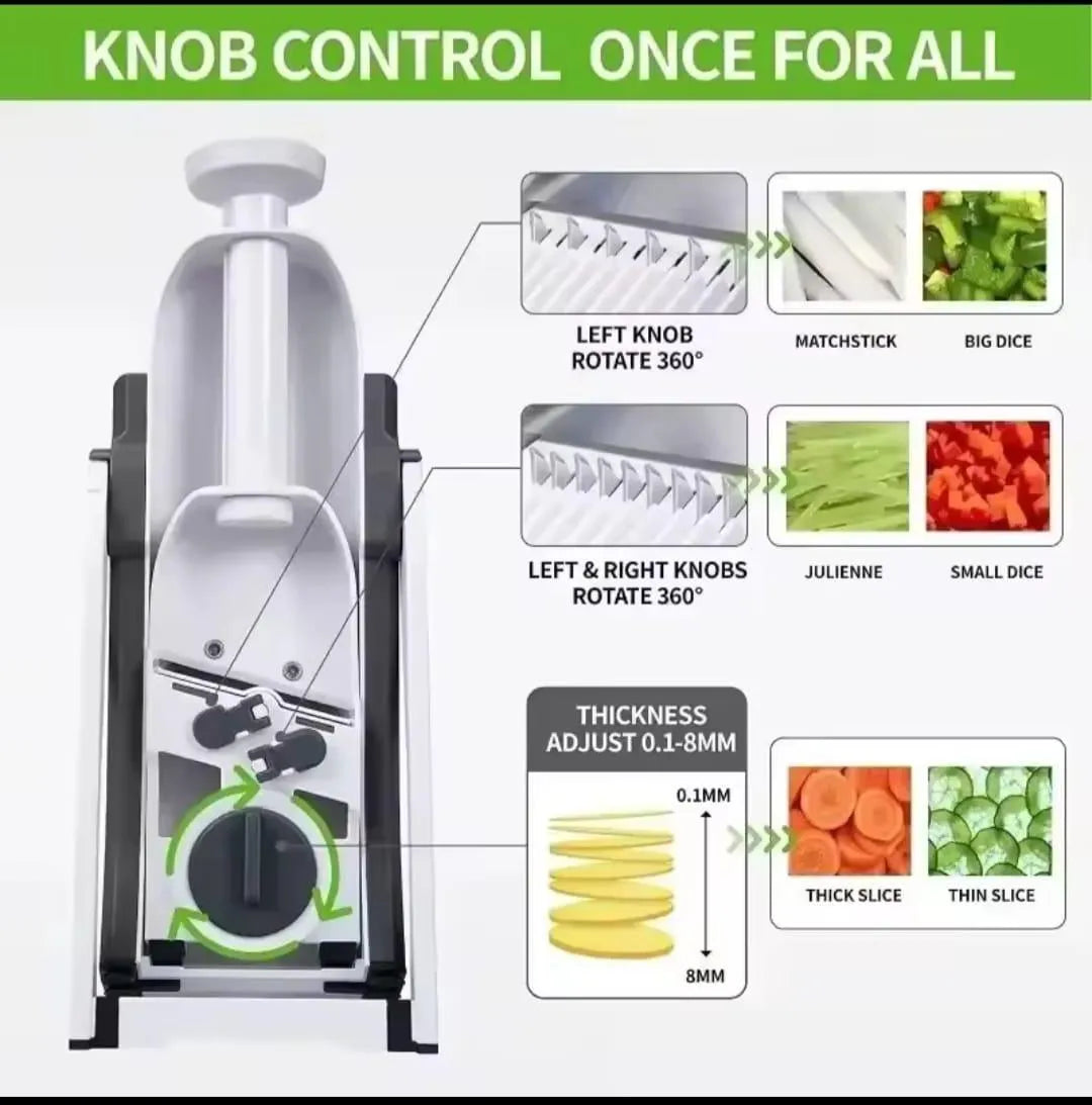 Multi-Purpose Mandoline Slicer & Vegetable Cutter
