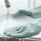 Silicone Washing Full Finger Gloves - For Home