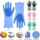 Silicone Washing Full Finger Gloves - For Home