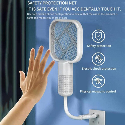 👉 Electric Mosquito Killer Racket with USB Charging & LED Light