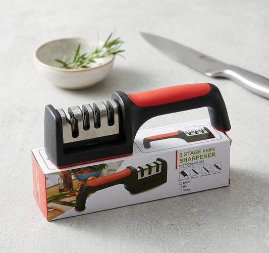 👉 3-Stage Manual Knife Sharpener for Kitchen Knives