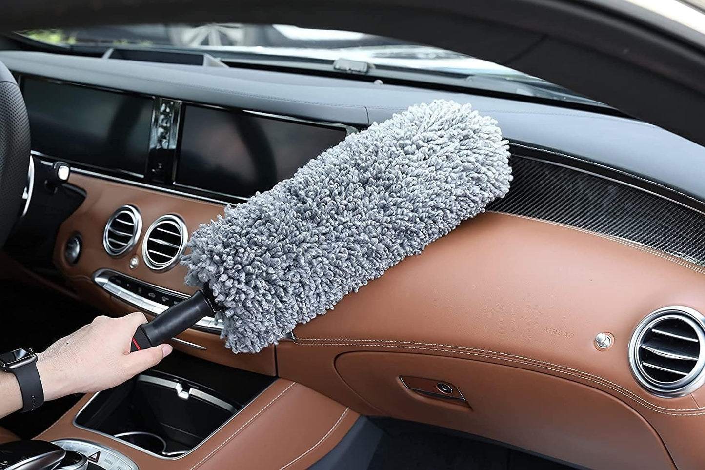 Car Duster Microfiber Brush Exterior Interior Scratch Free