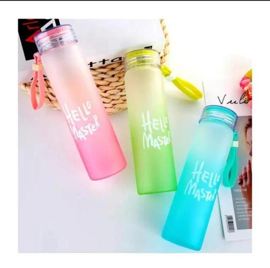 👉 480ml Leak-Proof Frosted Glass Water Bottle for Travel & Daily Use