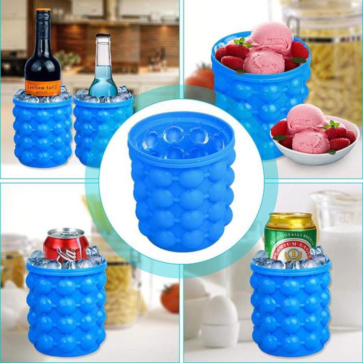2-in-1 Ice Cube Maker Bottle – Portable Silicone Ice Genie