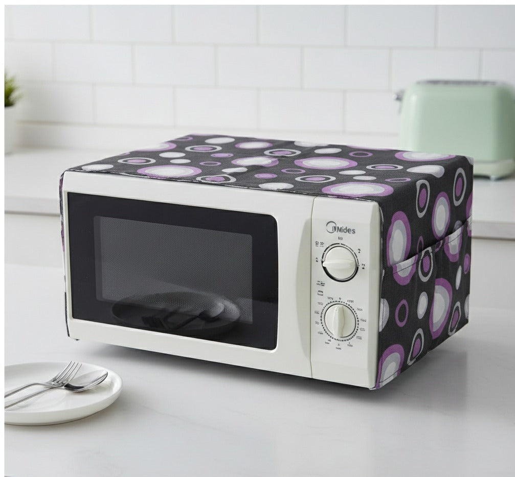 👉 Microwave Oven Dust Cover with Double Pocket Storage (Full Size)
