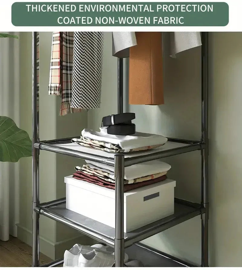 Multifunctional Corner Coat Rack – 3 Layer Storage Organizer