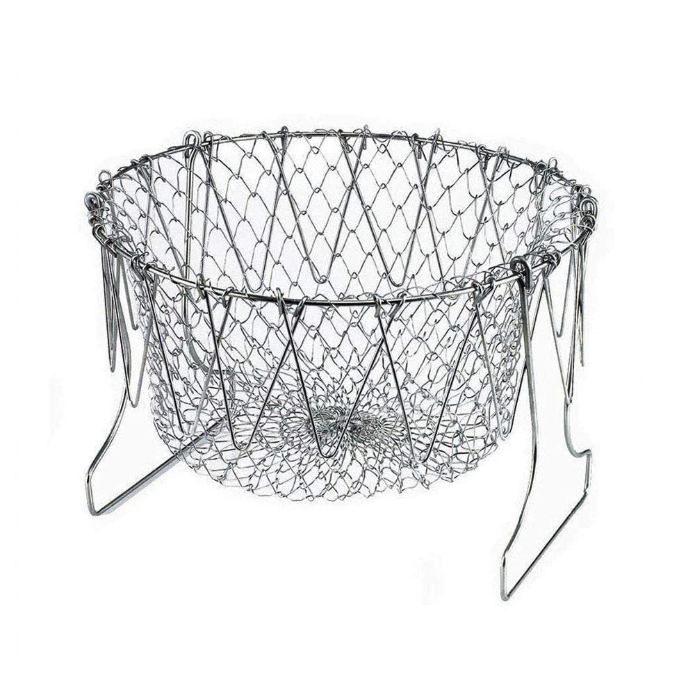 Stainless Steel Multi-Functional Foldable Chef Basket