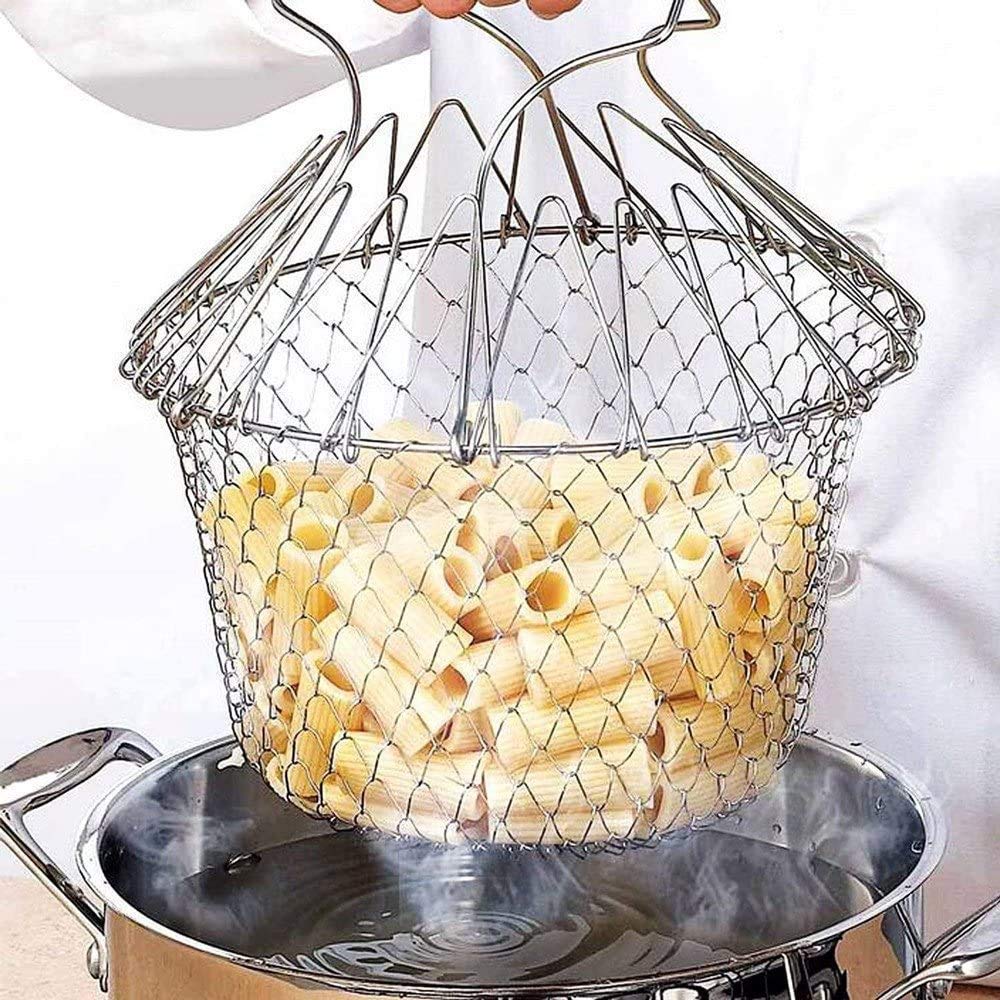 Stainless Steel Multi-Functional Foldable Chef Basket