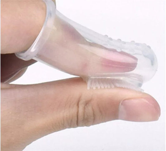 Soft Silicone Finger Toothbrush for Babies (With Case)