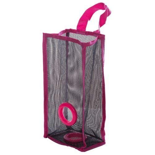Plastic Bag Holder, Dispenser Hanging Storage Mesh Garbage