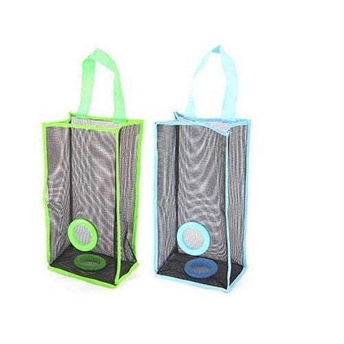Plastic Bag Holder, Dispenser Hanging Storage Mesh Garbage