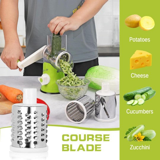 3-in-1 Manual Vegetable Slicer, Cutter & Grater ✨