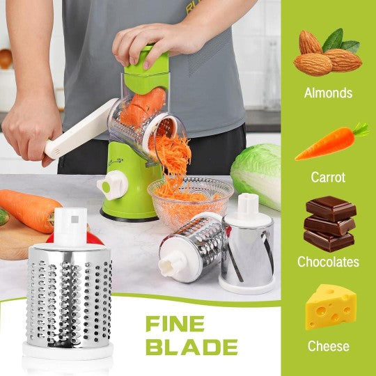3-in-1 Manual Vegetable Slicer, Cutter & Grater ✨