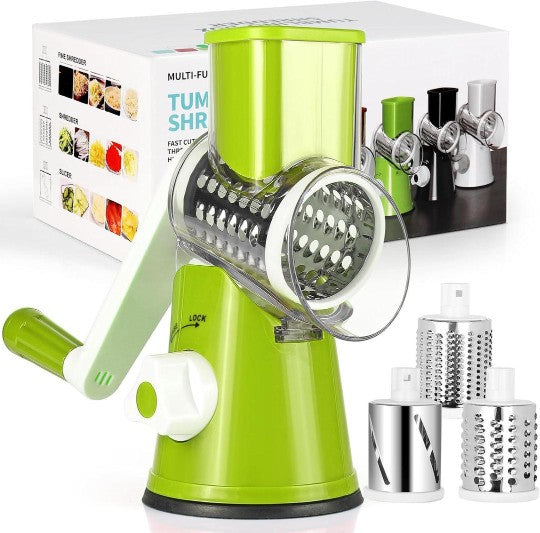 3-in-1 Manual Vegetable Slicer, Cutter & Grater ✨