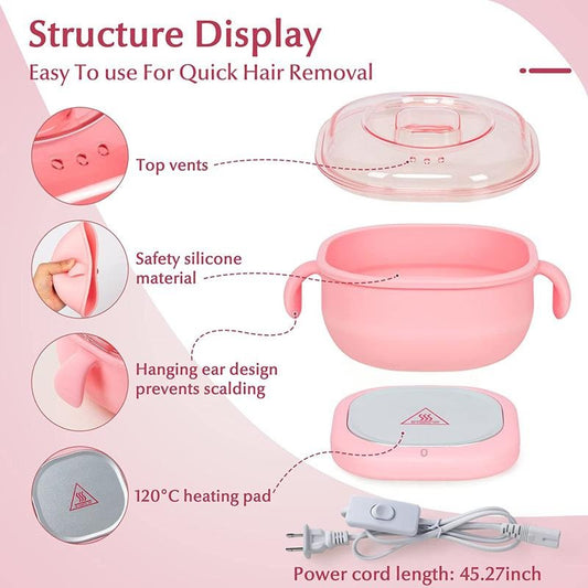 Foldable Wax Heater Bowl for Hair Removal