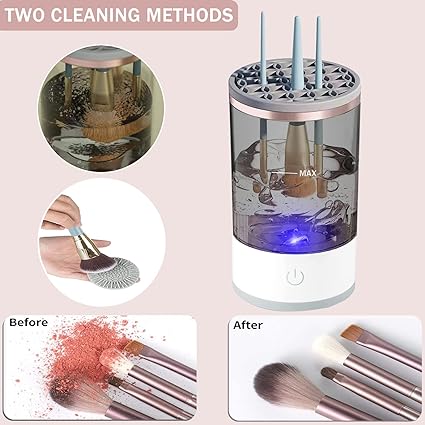 Professional Makeup Brush Cleaner with Drying Stand