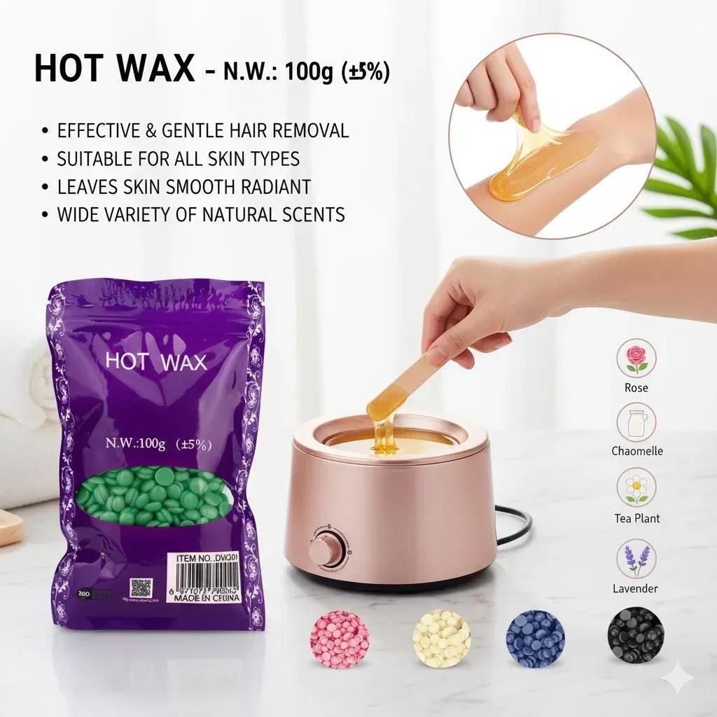 Hard Wax Beans - 100g (Random Colors)