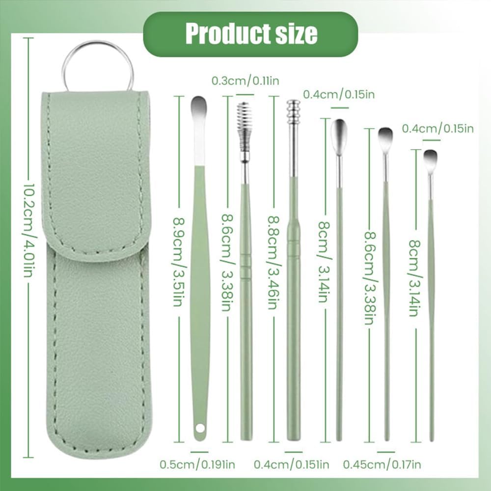 👉 Ear Wax Removal Tool Kit with Stainless Steel Tools & Carry Case